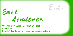 emil lindtner business card